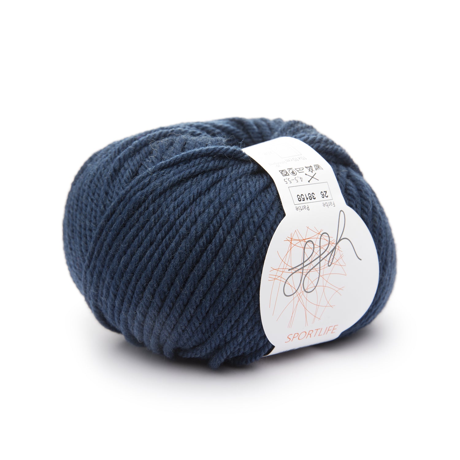 ggh Sportlife – 100% Wolle (maschinenwaschbar) – Farbe 026 - Entenblau