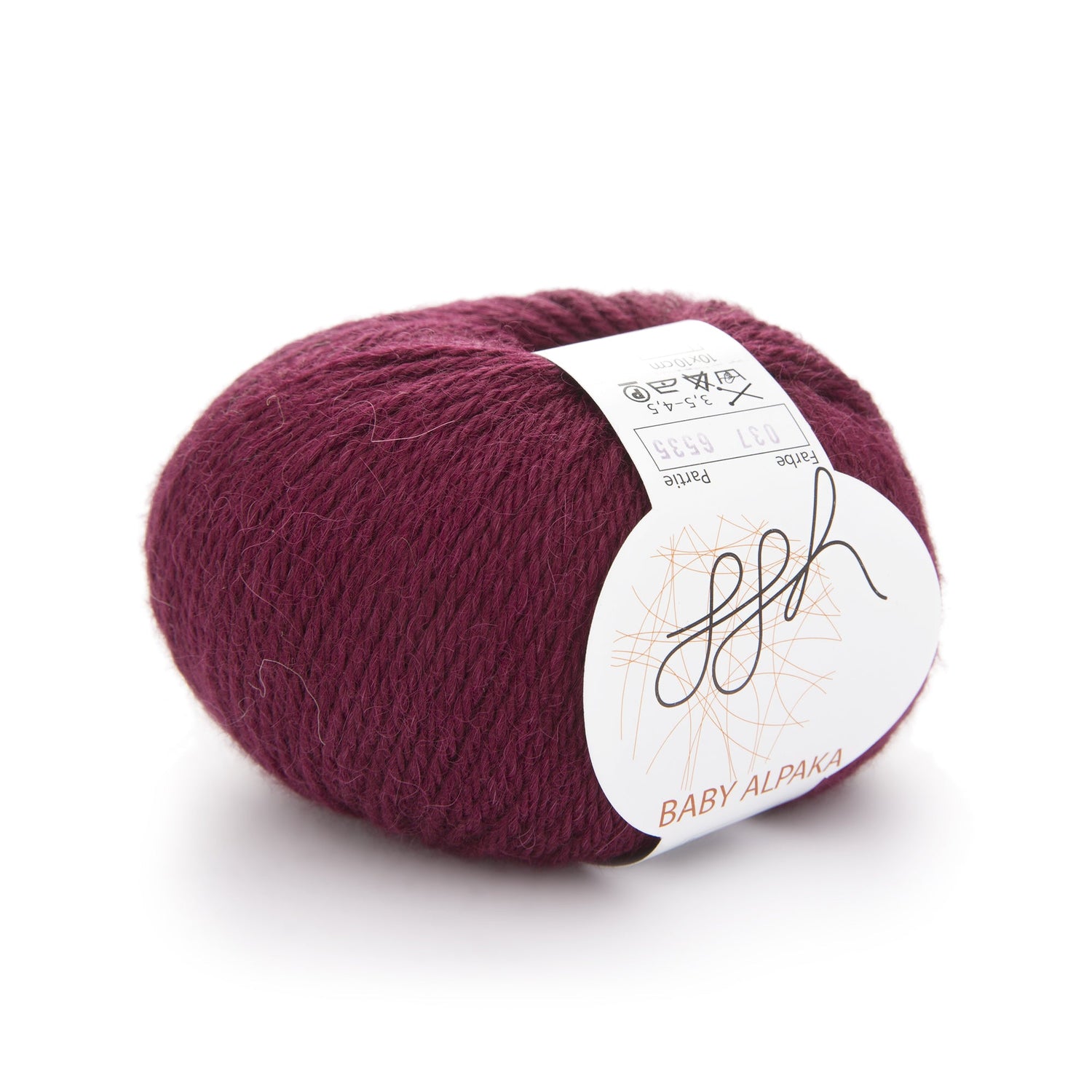 ggh Baby Alpaka Farbe | 100% Baby Alpaka Wolle | 100m/50g | 037 - Granatrot - ggh Wolle