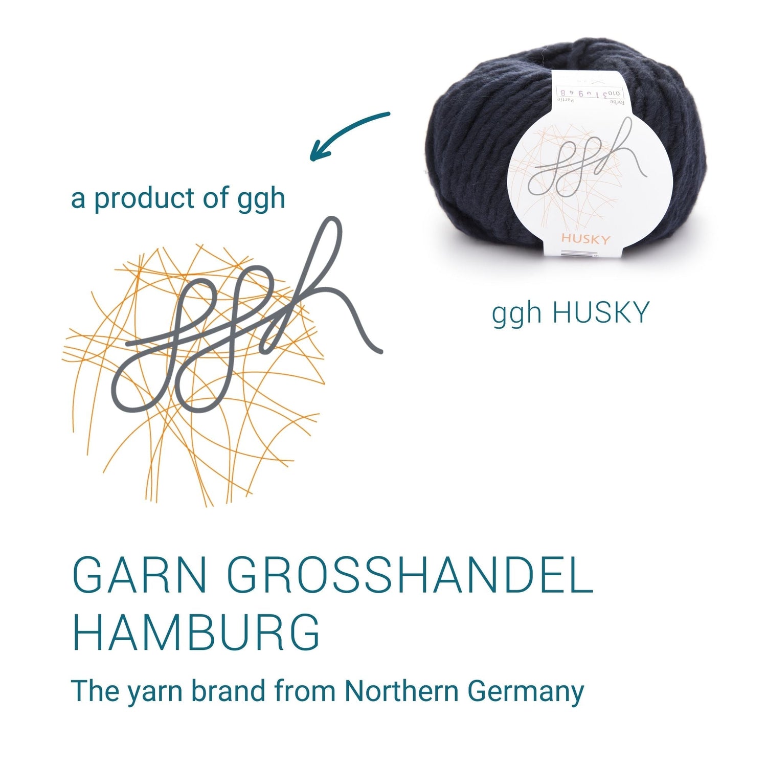 ggh Husky Box | 300g Set (6x50g) – 010 – Marine - ggh Wolle