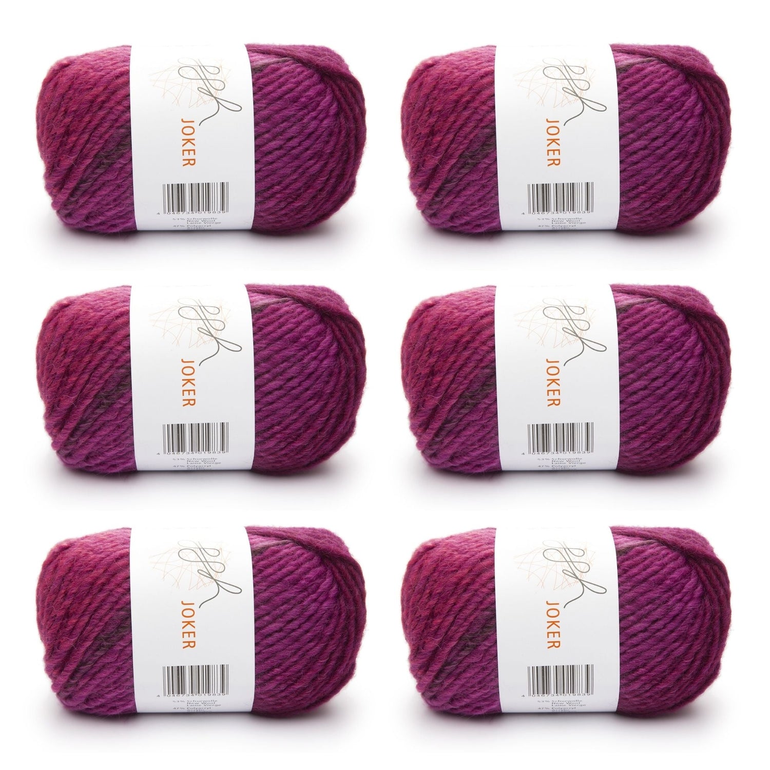 ggh Joker Box | 300g Set (6x50g) | 006 - Rostrot - Zyklam - ggh Wolle