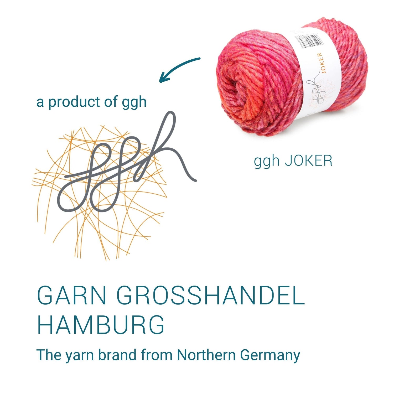 ggh Joker Box | 300g Set (6x50g) | 030 - Rot - Lila meliert - ggh Wolle