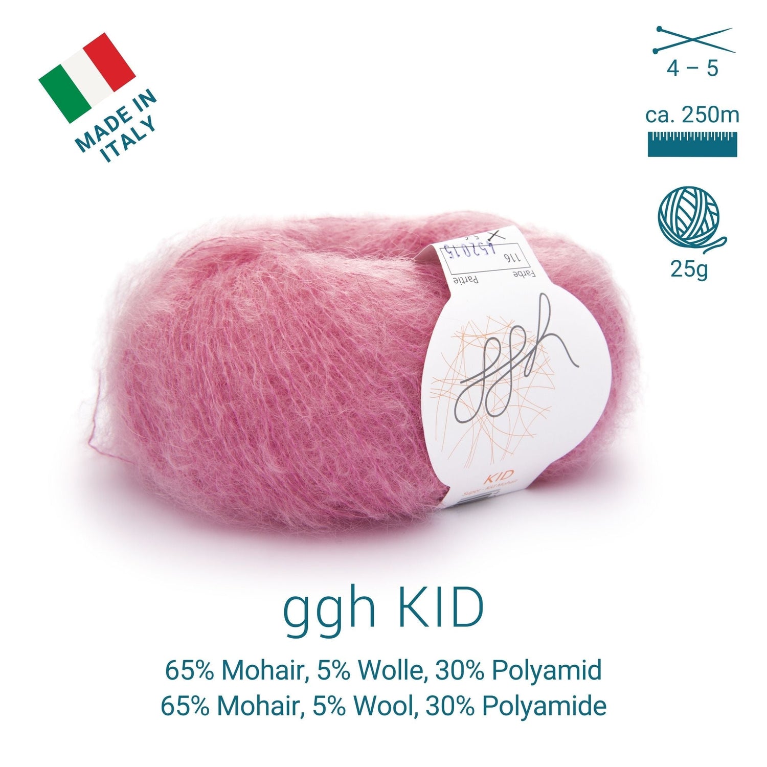 ggh Kid | 116 - Korallrosé - ggh Wolle