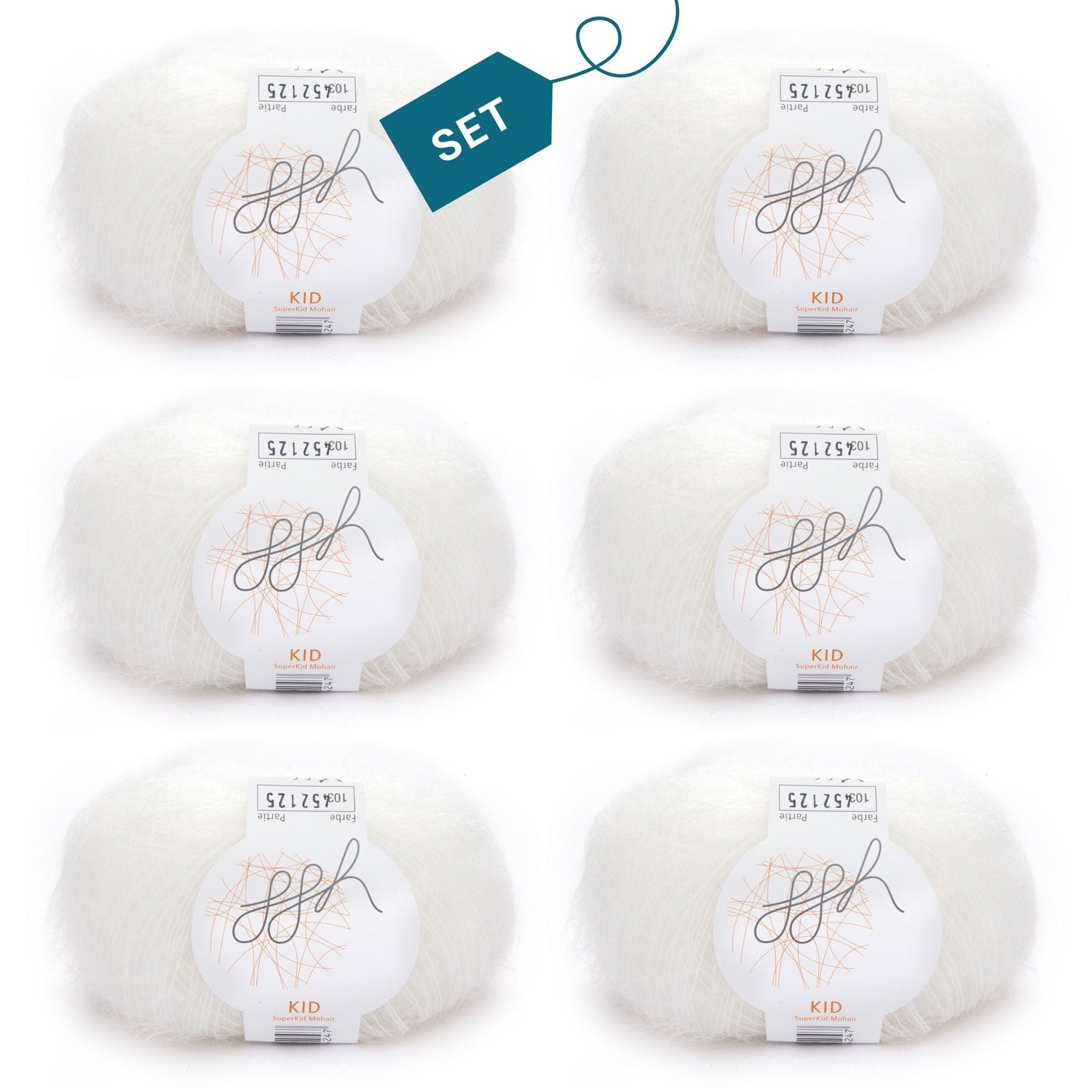 ggh Kid Box | 150g Set (6x25g)| 103 - Weiß - ggh Wolle