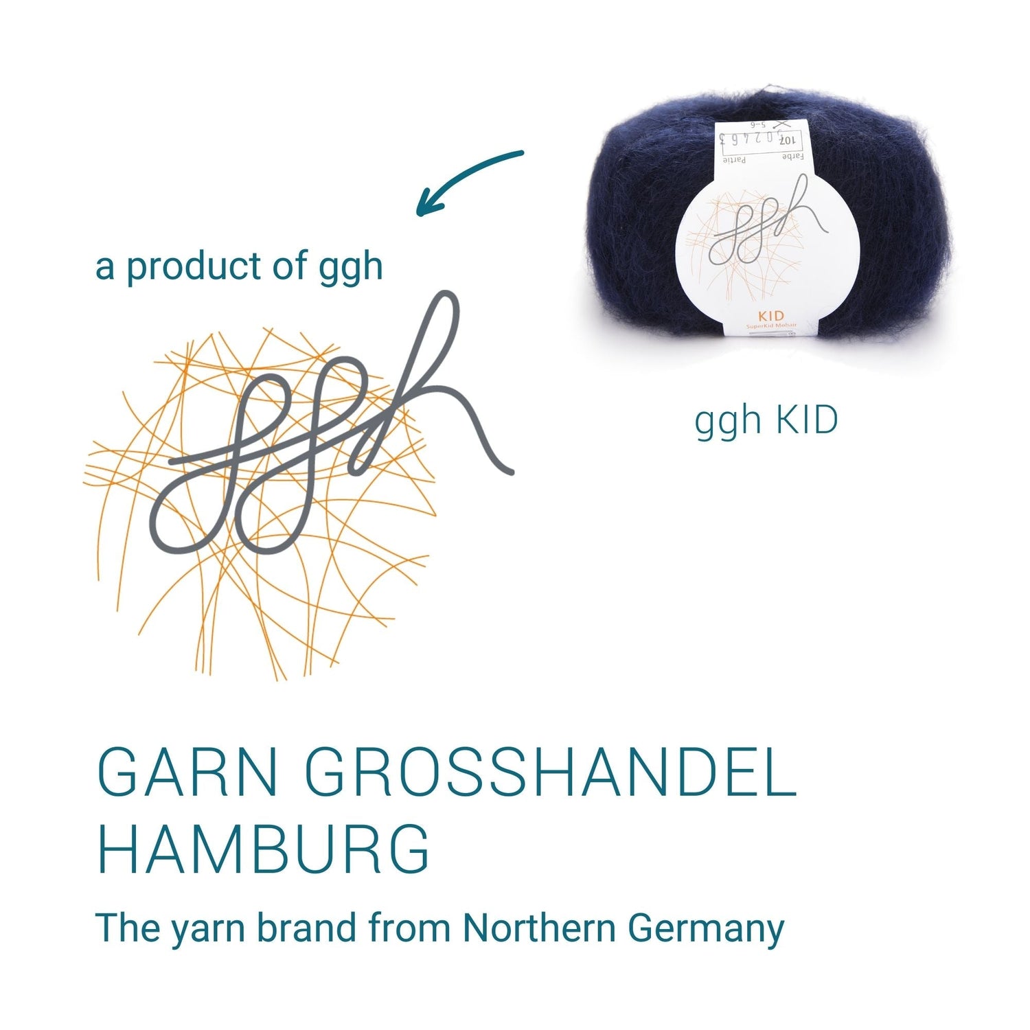 ggh Kid Box | 150g Set (6x25g)| 107 - Tiefes Kobalt - ggh Wolle