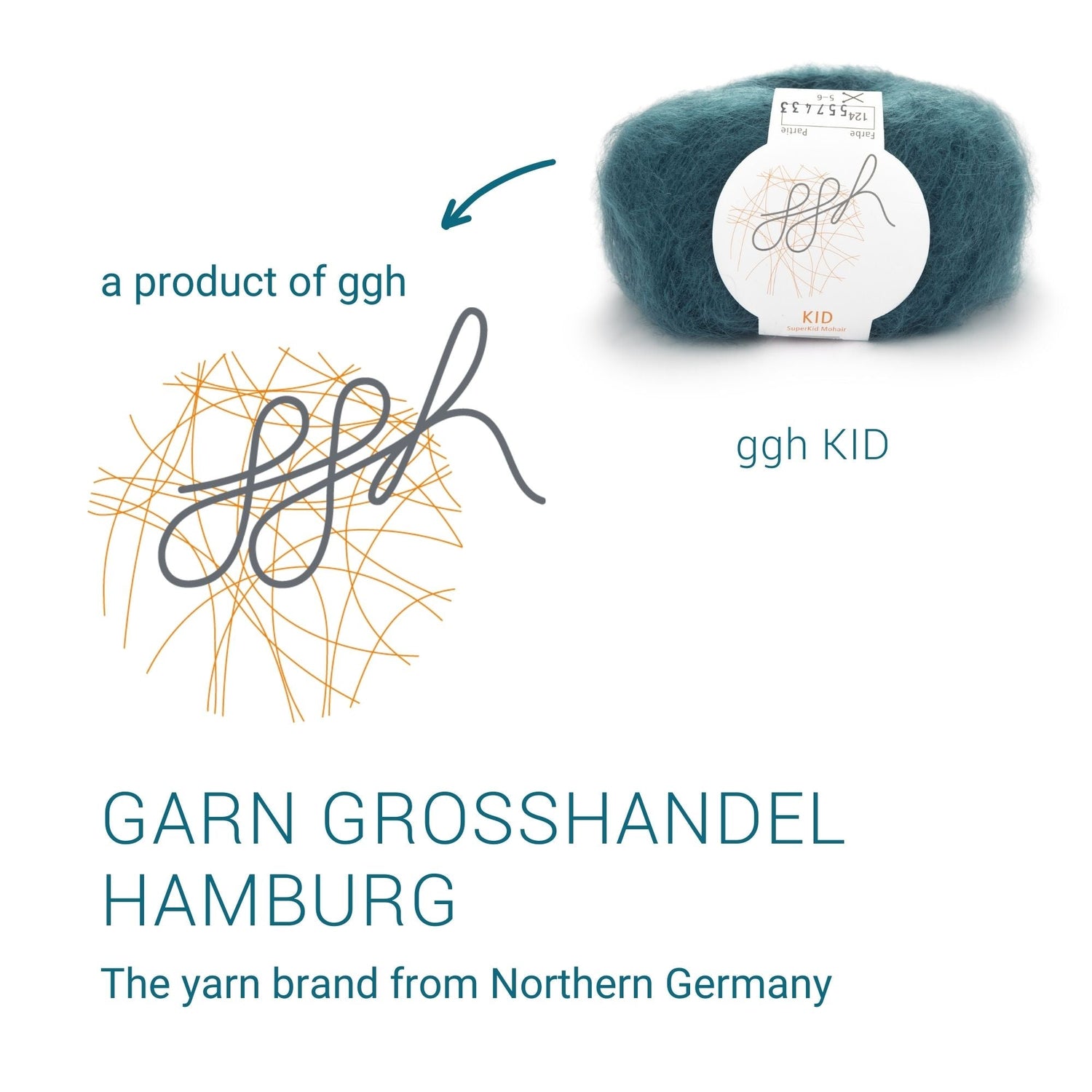 ggh Kid Box | 150g Set (6x25g)| 124 - Entenblau - ggh Wolle