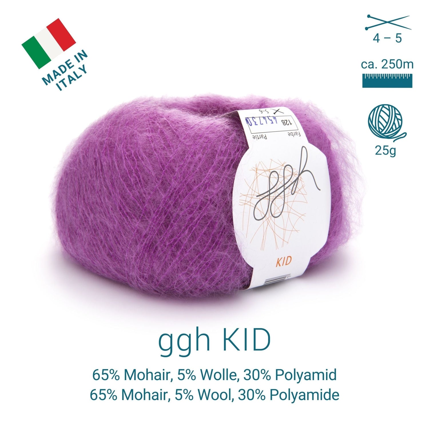 ggh Kid Box | 150g Set (6x25g)| 128 - Zyklam - ggh Wolle