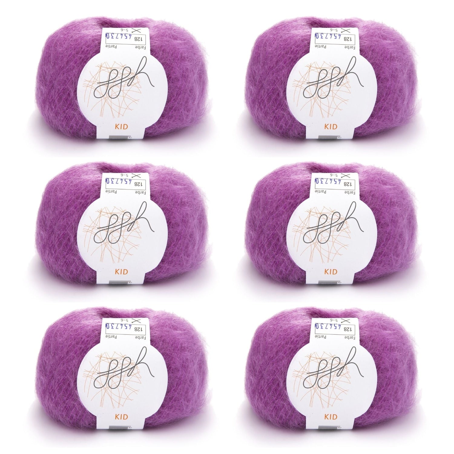 ggh Kid Box | 150g Set (6x25g)| 128 - Zyklam - ggh Wolle