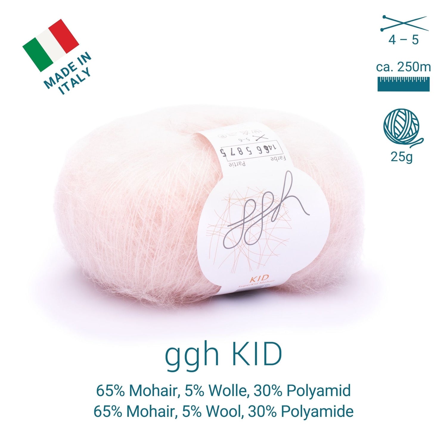 ggh Kid Box | 150g Set (6x25g)| 145 - Purpurrot - ggh Wolle