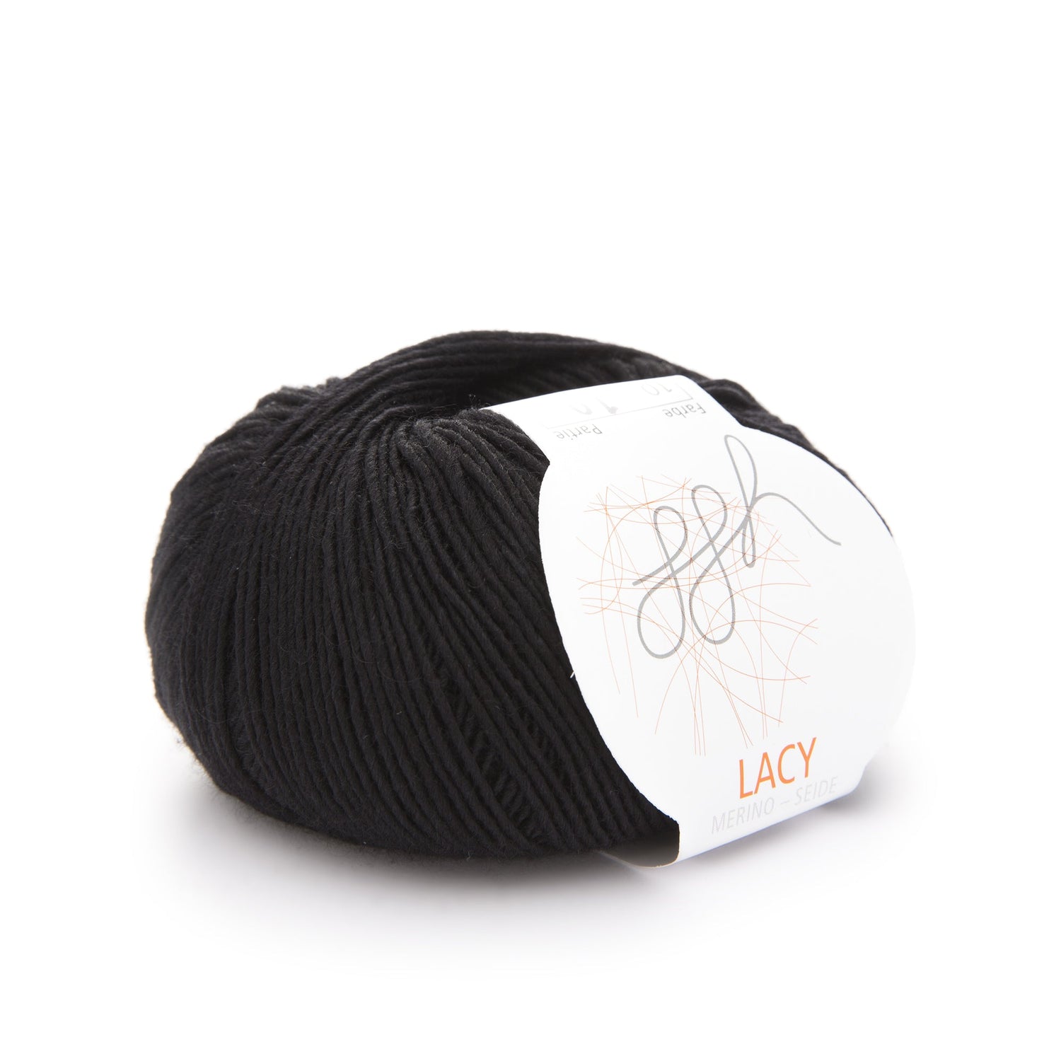 GGH Lacy | Merinowolle mit Seide | 25g - 150m | 010 - Schwarz - ggh Wolle