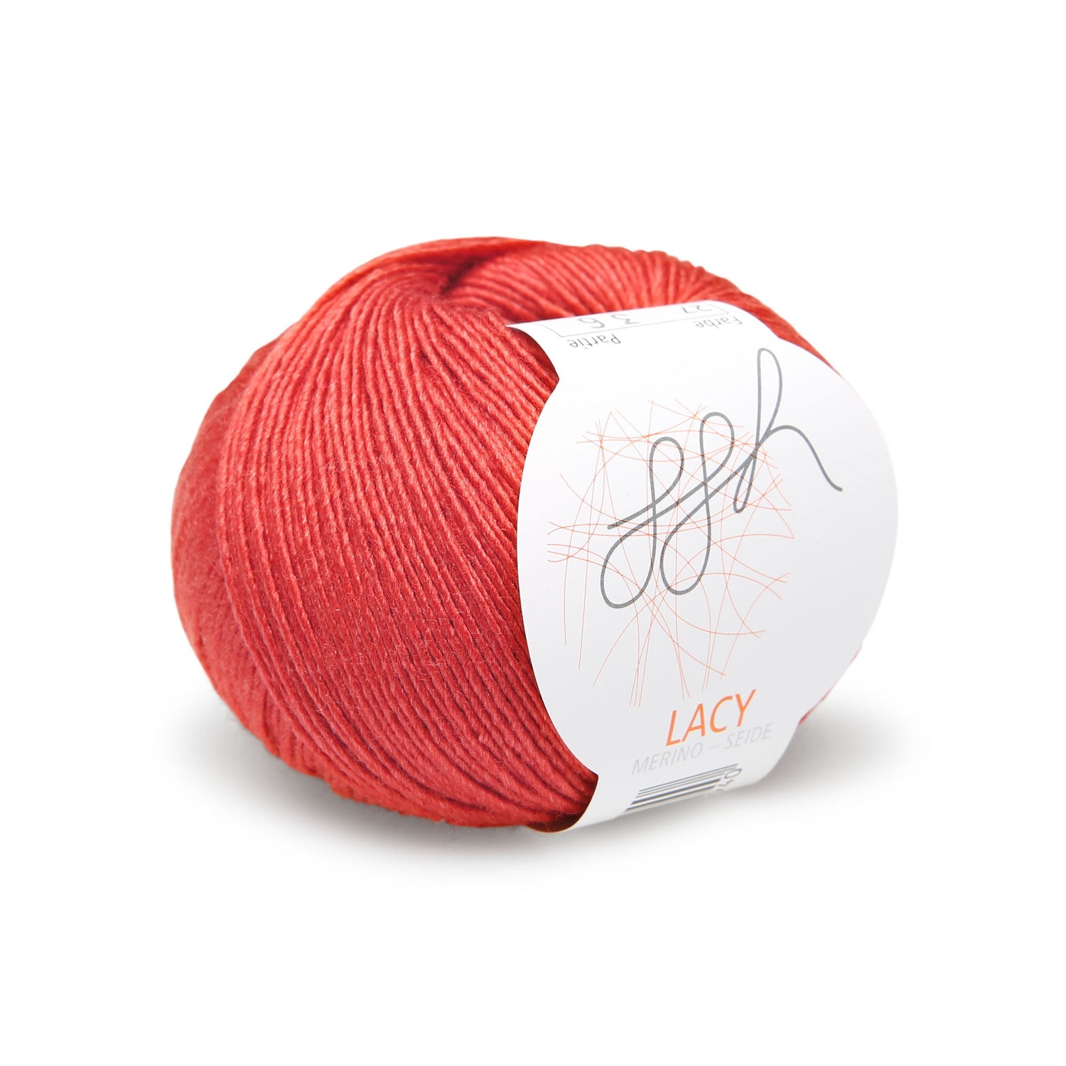 GGH Lacy | Merinowolle mit Seide | 25g - 150m | 027 - Marsrot - ggh Wolle