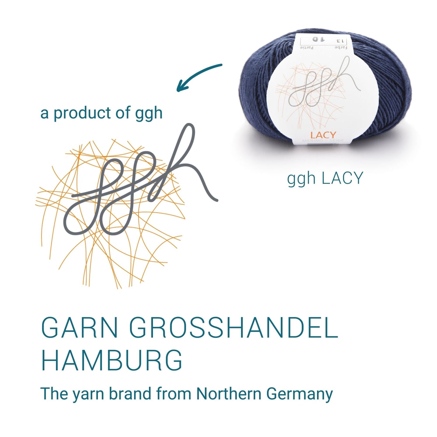 ggh Lacy | Set mit 4 x 25g (insg. 100g) - 013 - Dunkelblau - ggh Wolle