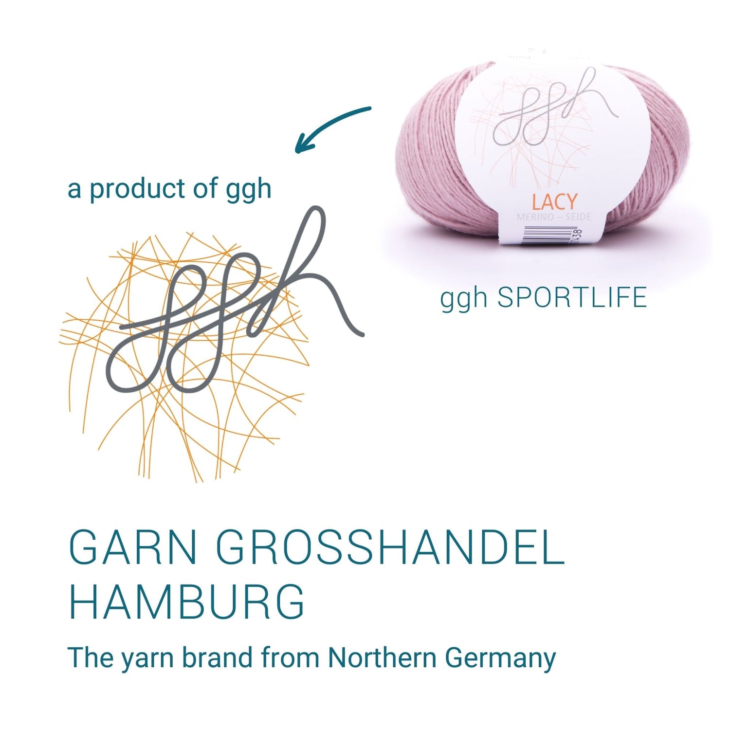 ggh Lacy | Set mit 4 x 25g (insg. 100g) - 015 - Pastell Rosa - ggh Wolle