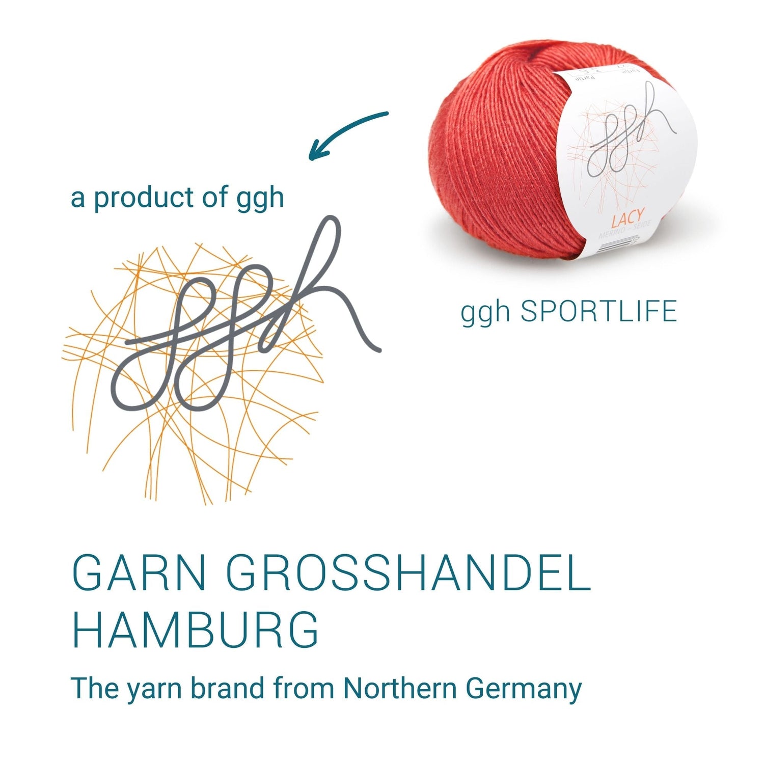 ggh Lacy | Set mit 4 x 25g (insg. 100g) - 027 - Marsrot - ggh Wolle