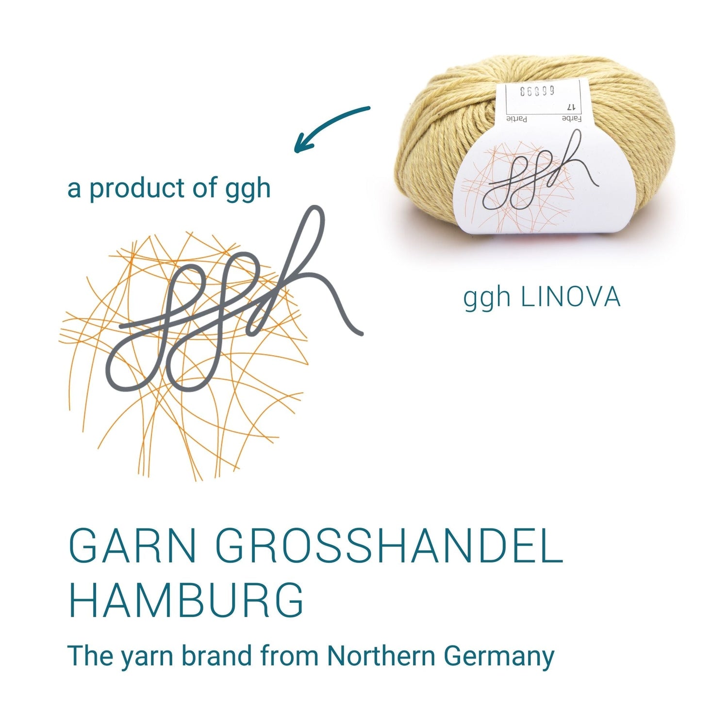 ggh Linova | 100% Baumwolle | 100m/50g | 017 - Honig - ggh Wolle