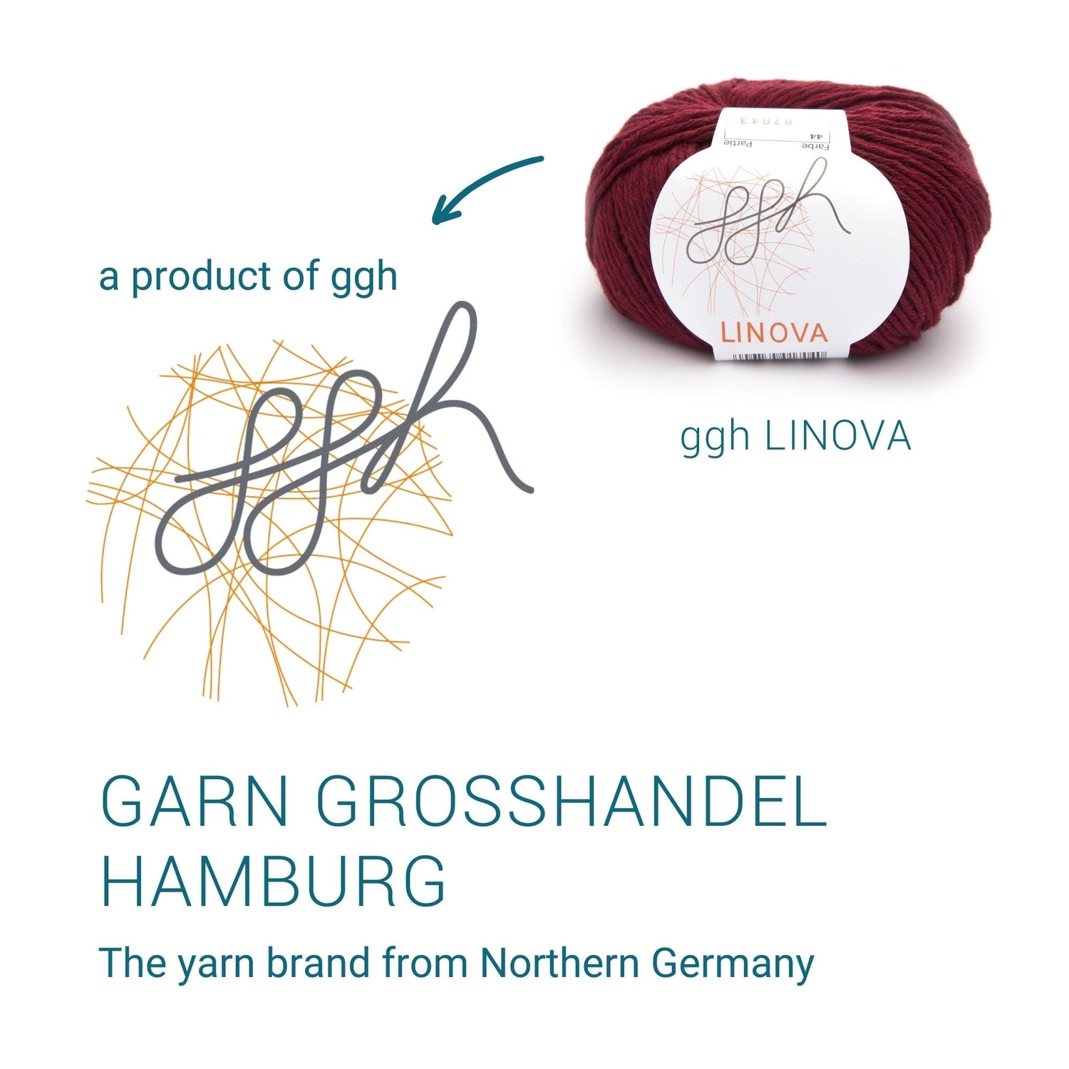 ggh Linova | 100% Baumwolle | 100m/50g | 044 - Ziegelrot - ggh Wolle