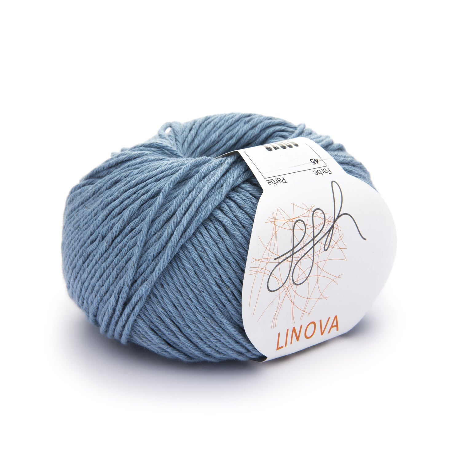 ggh Linova | 100% Baumwolle | 100m/50g | 045 - Graublau - ggh Wolle