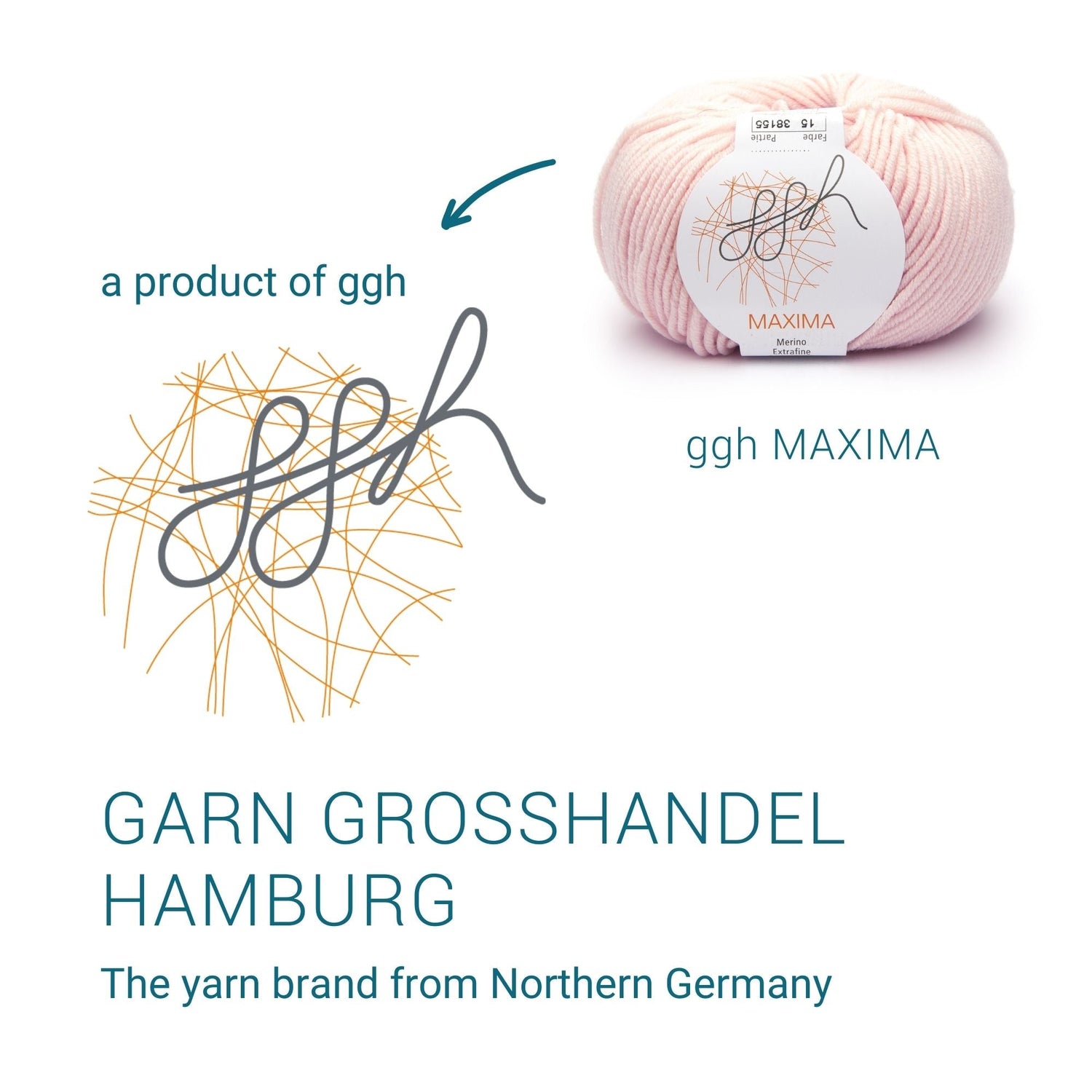 ggh Maxima | Merinowolle | 110m/50g | 015 - Apricot - ggh Wolle