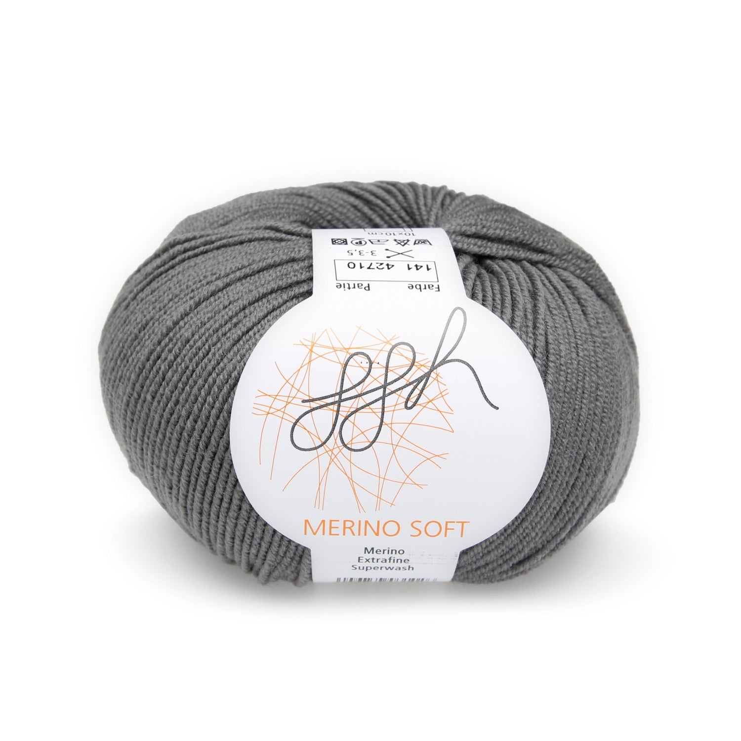 ggh Merino Soft | Merinowolle | 170m/50g | 141 - Steingrau - ggh Wolle