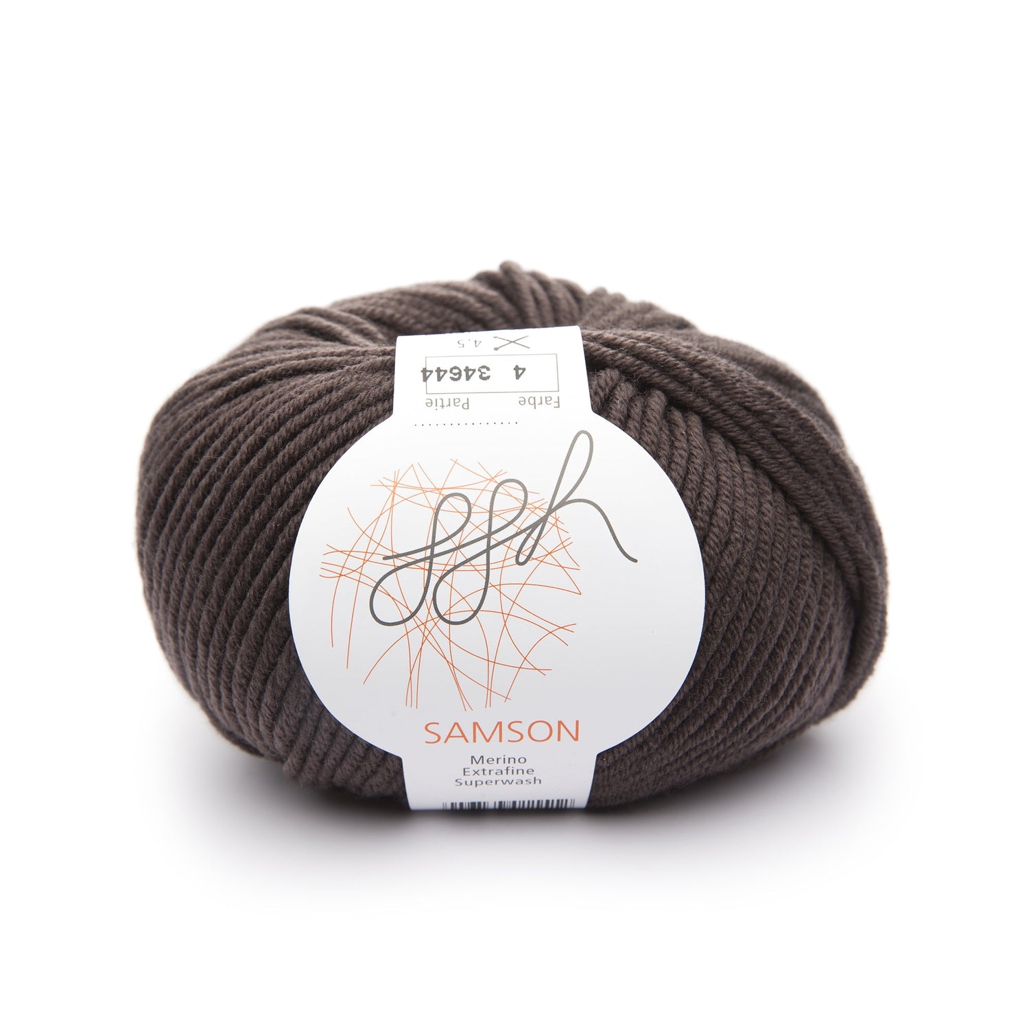 ggh Samson | Merinowolle | 85m/50g | 004 - Schokolade - ggh Wolle