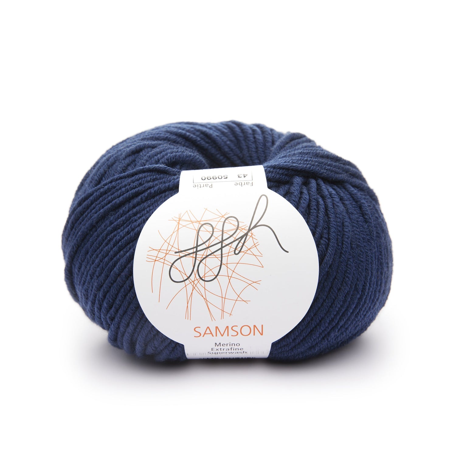 ggh Samson | Merinowolle | 85m/50g | 043 - Entenblau - ggh Wolle