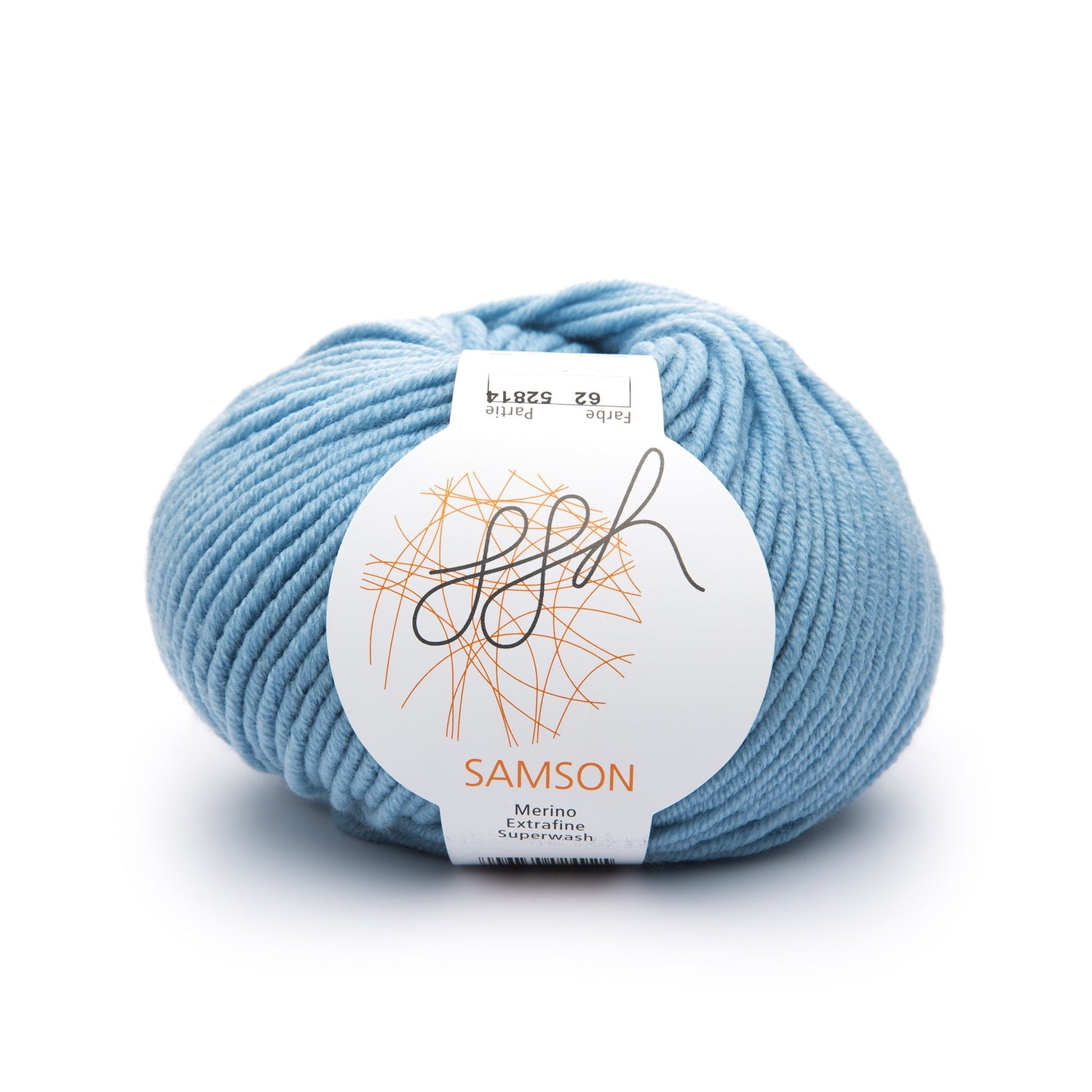 ggh Samson | Merinowolle | 85m/50g | 062 - Hellblau - ggh Wolle
