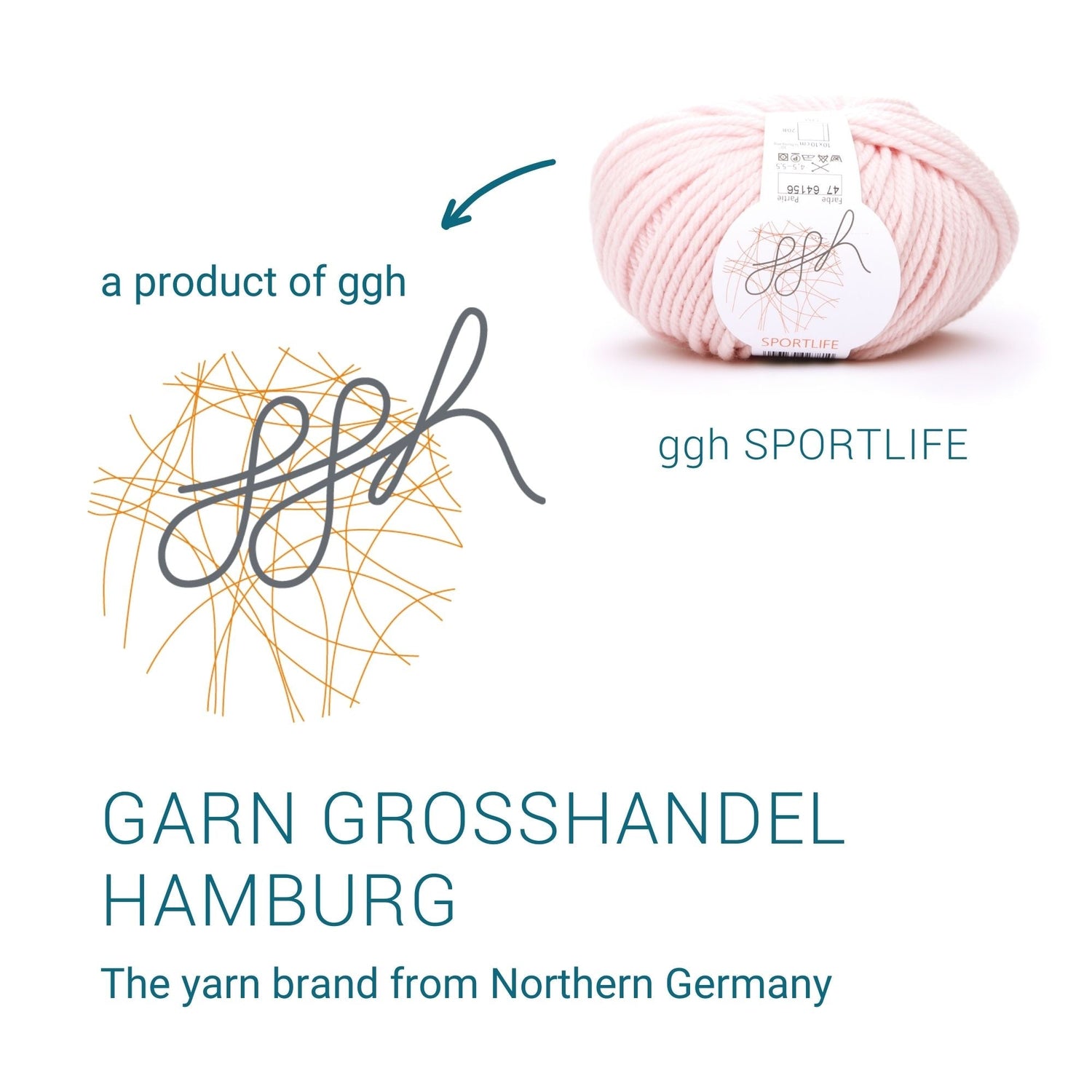 ggh Sportlife Box | Set mit 300g (6x50g) | 047 – Rosé - ggh Wolle