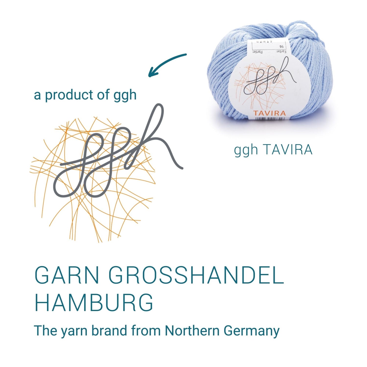 ggh Tavira | 100% Baumwolle | 80m/50g | 016 - Hellblau - ggh Wolle