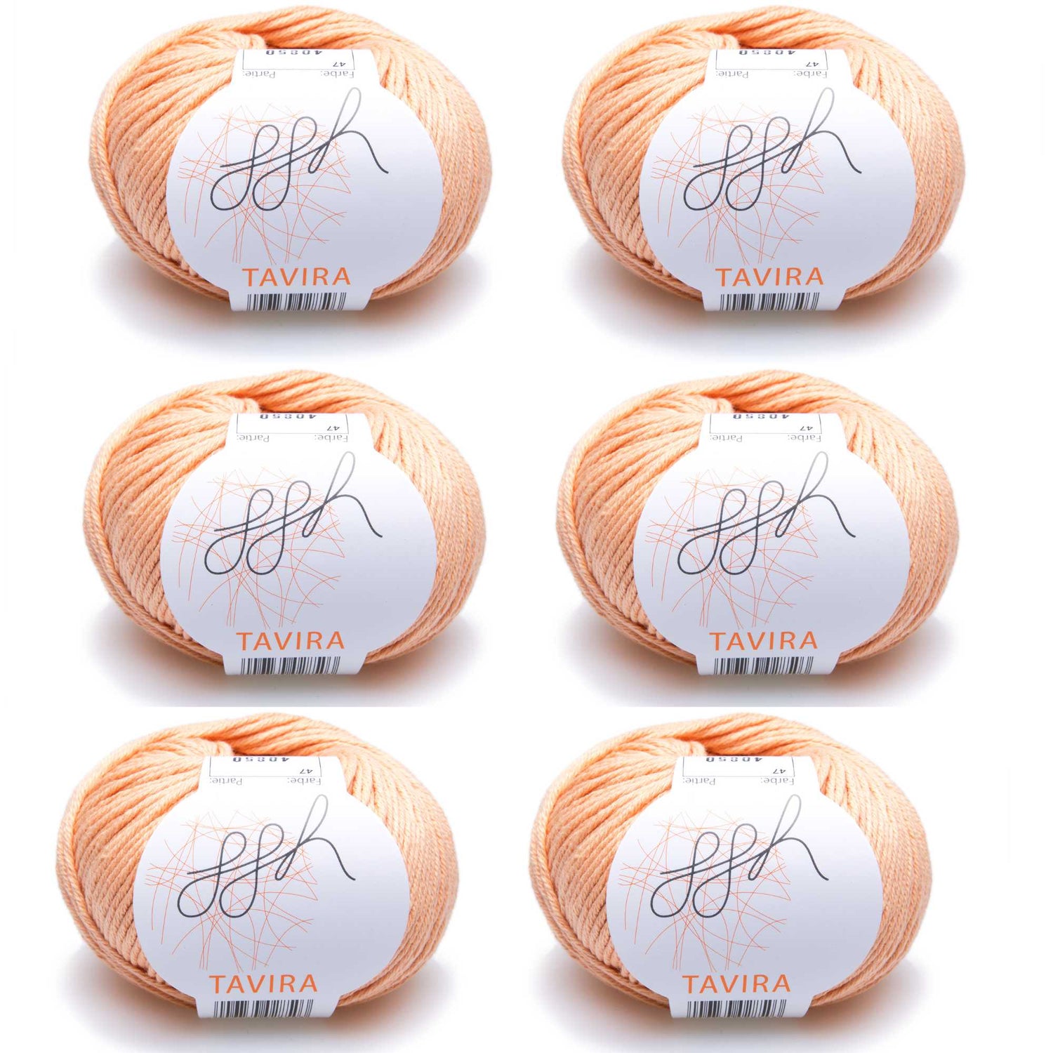 ggh Tavira Box | 300g Set (6x50g) | 047 - Apricot - ggh Wolle