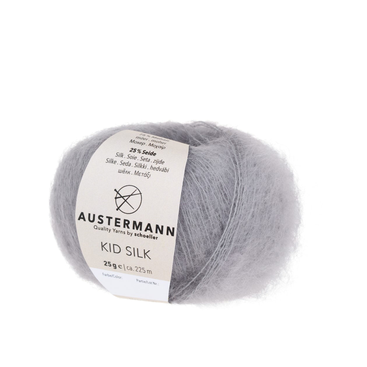 Kid Silk | 225 M - 25 G | 18 - Silber - ggh Wolle