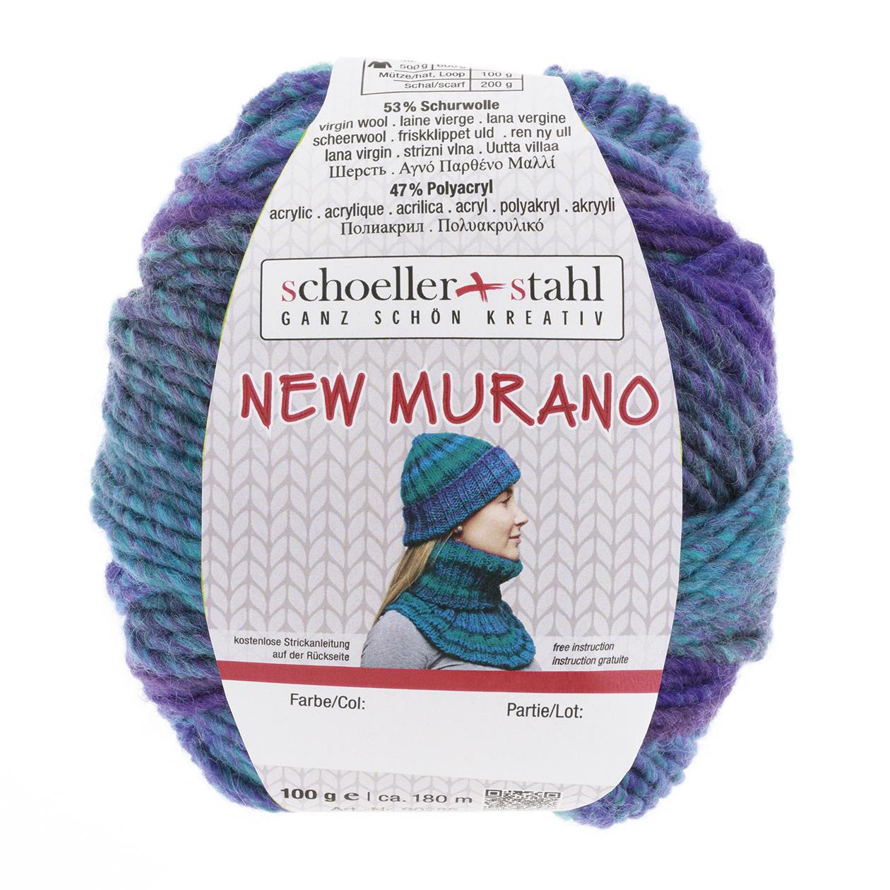 NEW MURANO 100G | Farbe 07 - PFAU - ggh Wolle