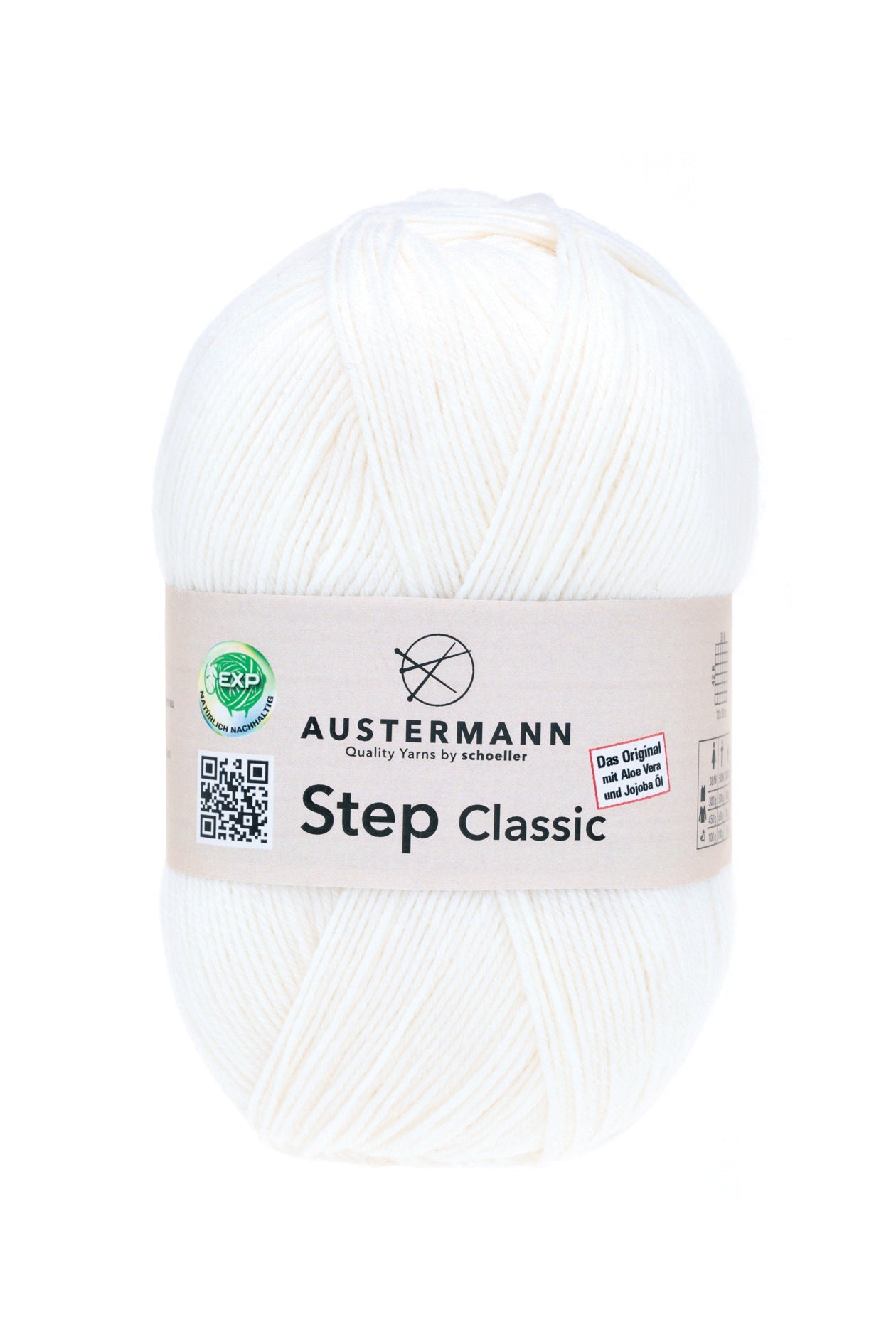 Step 4 Classic Exp | 420 M - 100 G | 1001 - Weiss - ggh Wolle