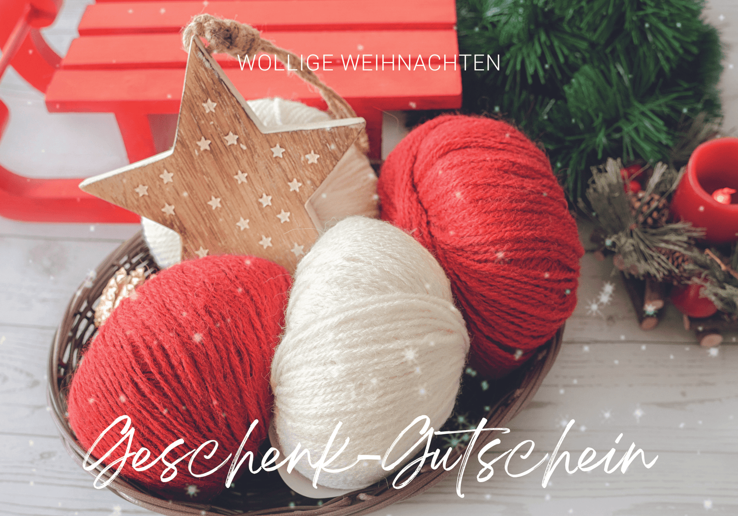 Digitaler Geschenk - Gutschein zu Weihnachten - ggh Wolle