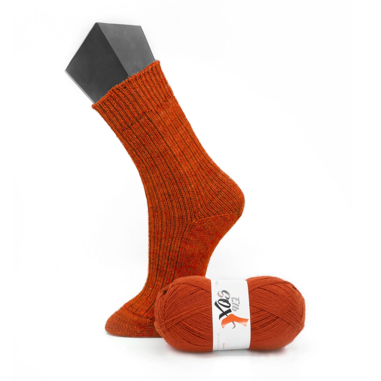ElbSox Pier 4 | 100g Sockenwolle | 006 - Rostorange - ggh Wolle