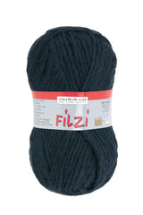FILZI 50g | Farbe 02 - SCHWARZ - ggh Wolle