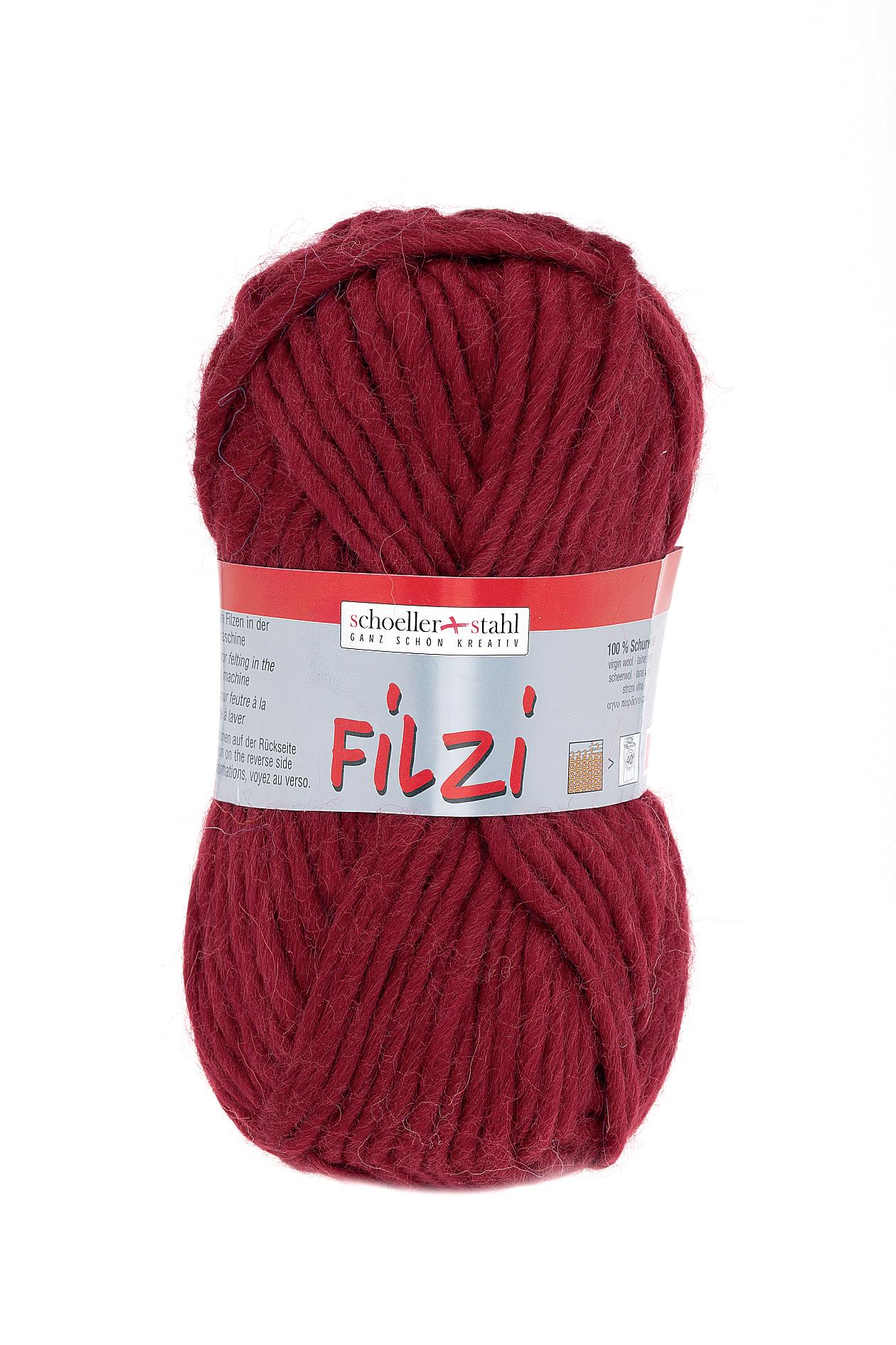 FILZI 50g | Farbe 08 - BORDEAUX - ggh Wolle