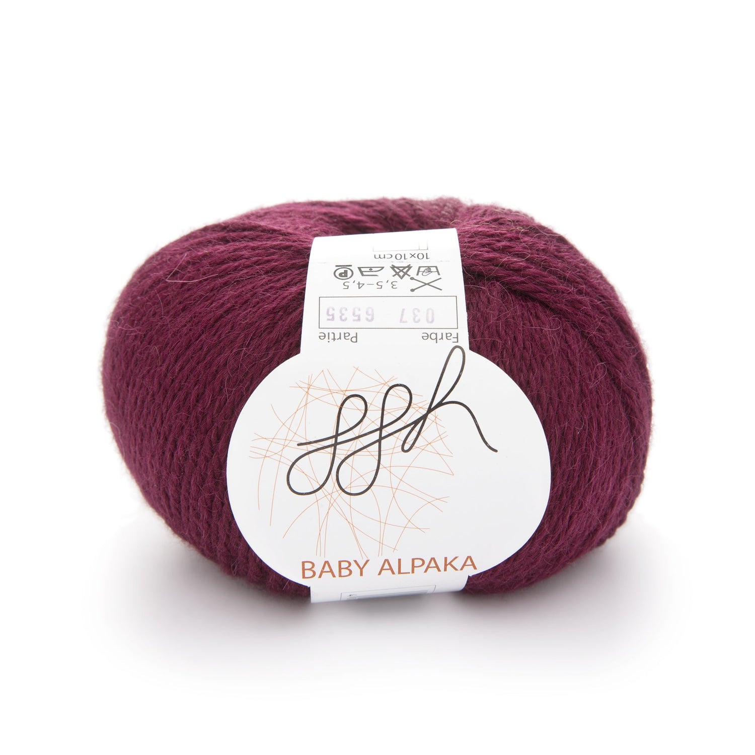 ggh Baby Alpaka Farbe | 100% Baby Alpaka Wolle | 100m/50g | 037 - Granatrot - ggh Wolle