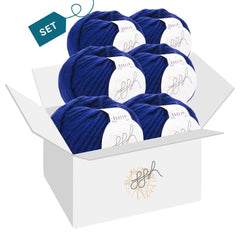 ggh Husky Box | 300g Set (6x50g) – 011 – Royalblau - ggh Wolle