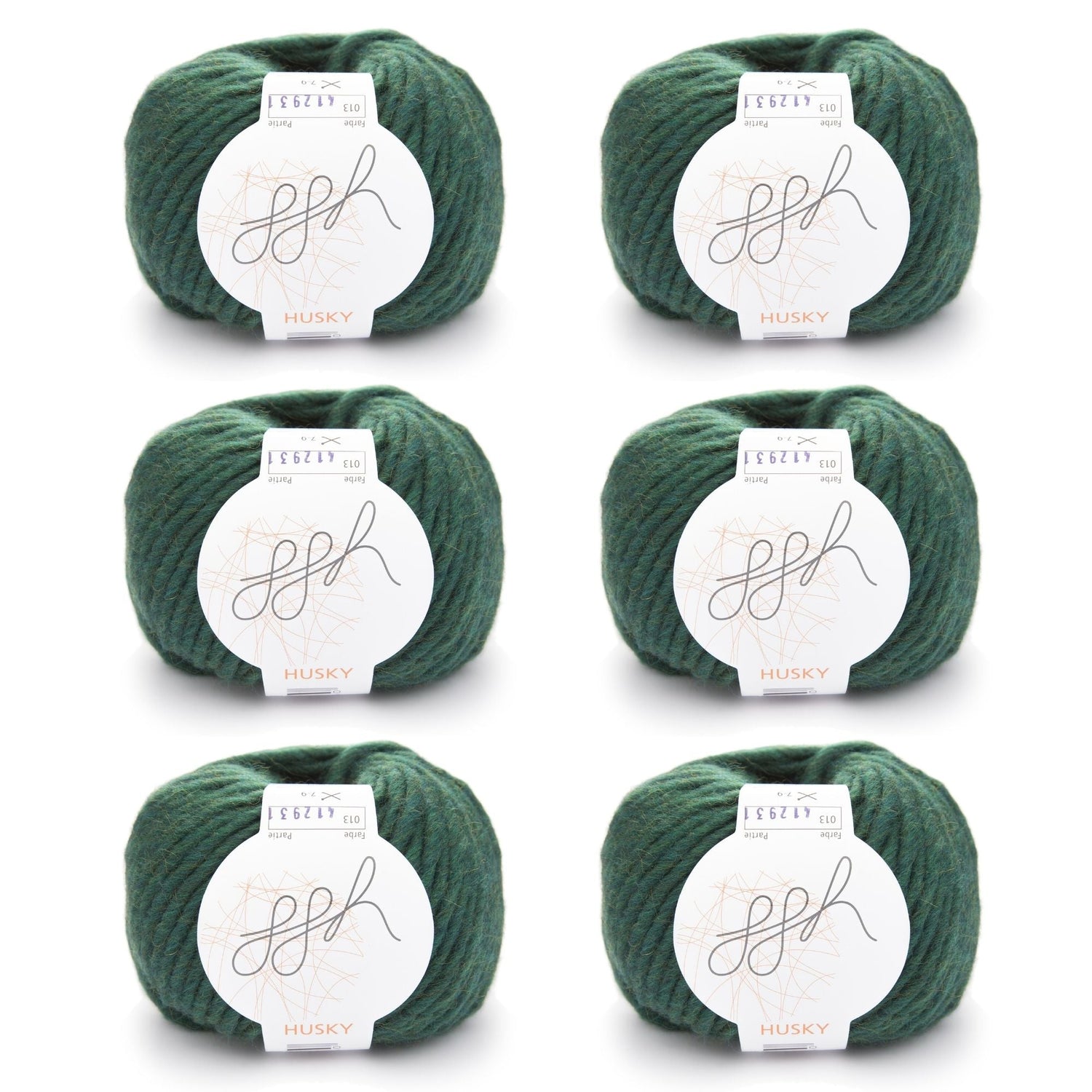 ggh Husky Box | 300g Set (6x50g) – 013 – Nordseegrün - ggh Wolle