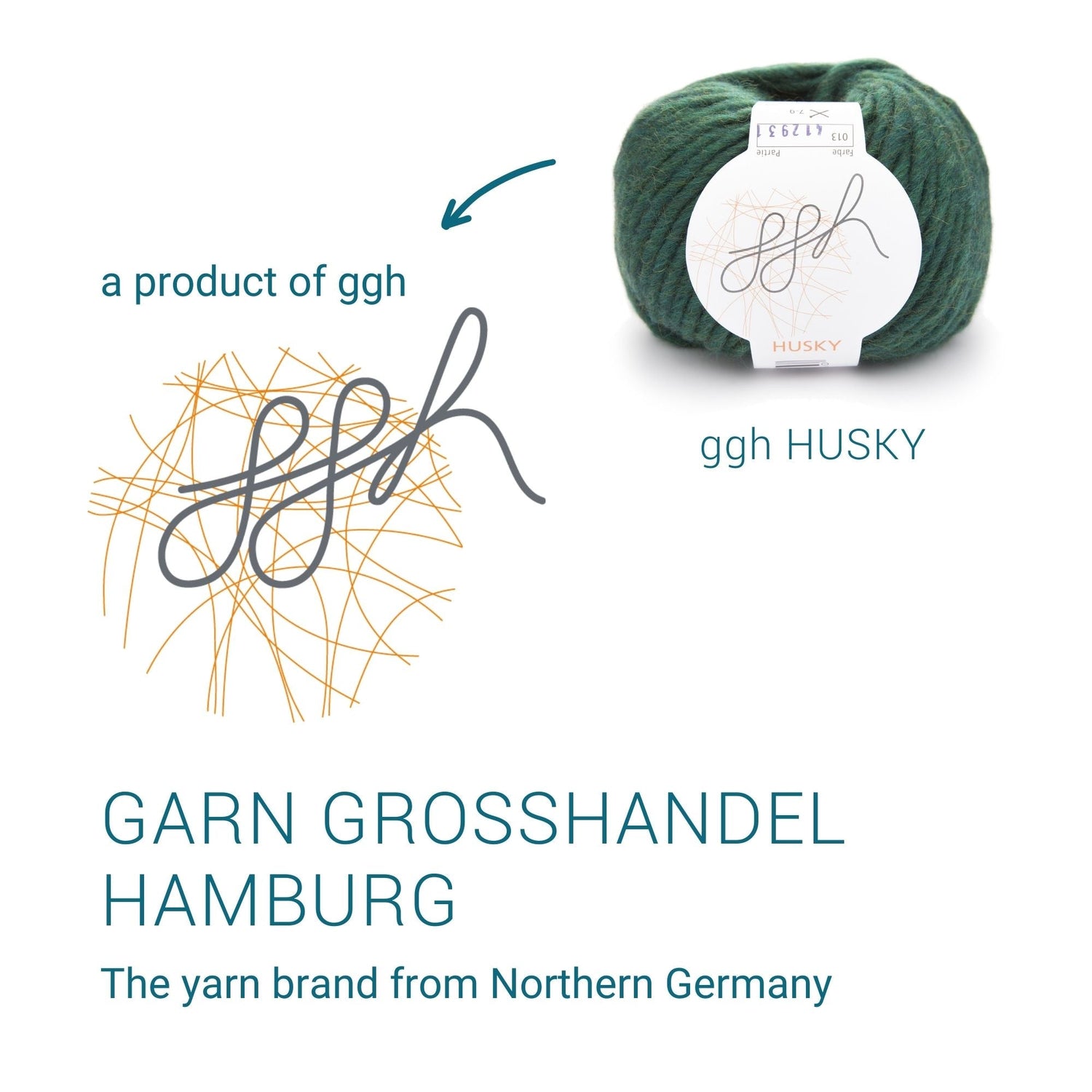 ggh Husky Box | 300g Set (6x50g) – 013 – Nordseegrün - ggh Wolle