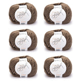 ggh Husky Box | 300g Set (6x50g) – 030 – Lederbraun - ggh Wolle