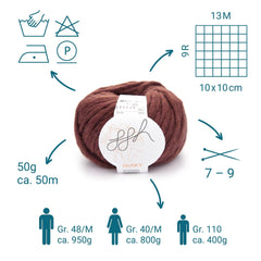 ggh Husky Box | 300g Set (6x50g) – 038 – Sequoiabraun - ggh Wolle