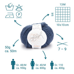 ggh Husky Box | 300g Set (6x50g) – 042 – Ozeanblau - ggh Wolle