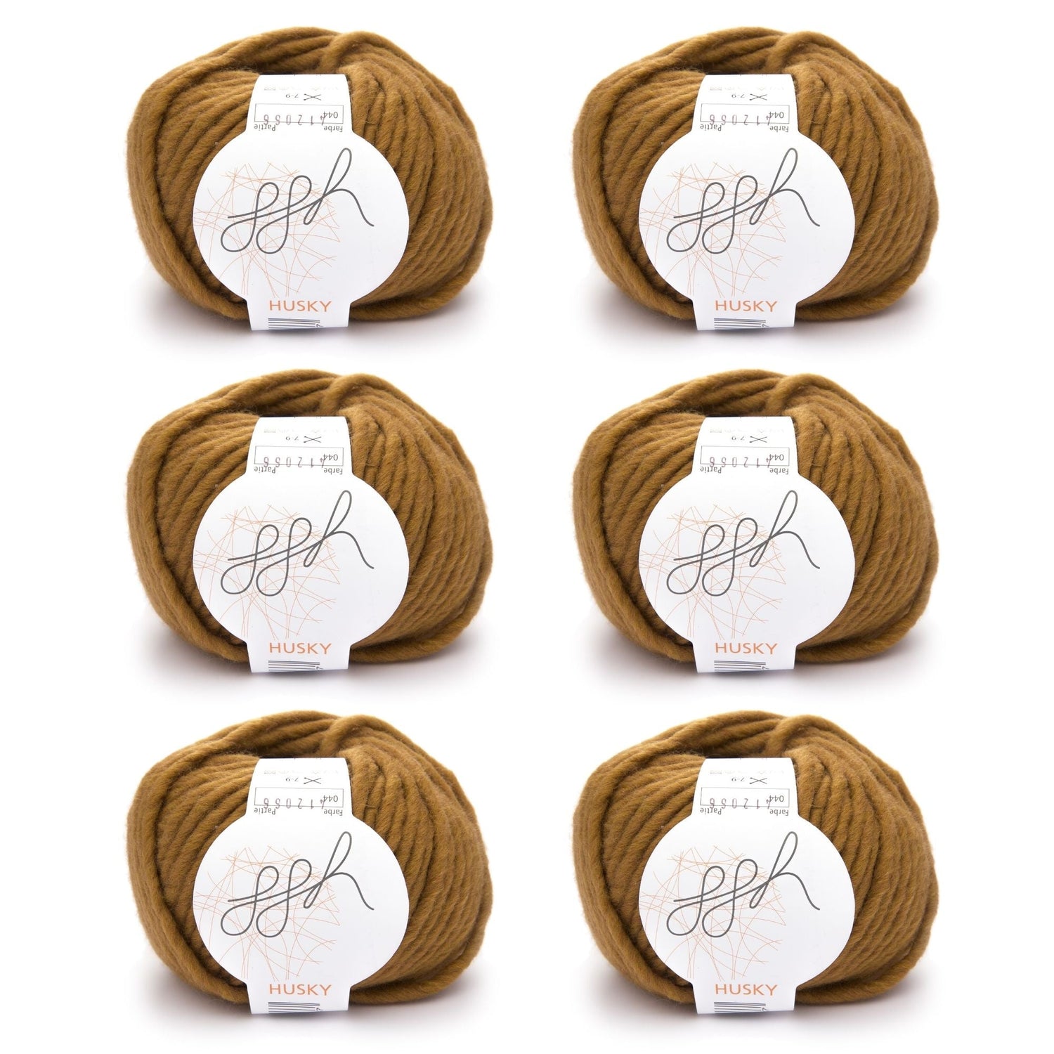 ggh Husky Box | 300g Set (6x50g) – 044 – Curry - ggh Wolle