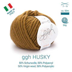 ggh Husky Box | 300g Set (6x50g) – 044 – Curry - ggh Wolle