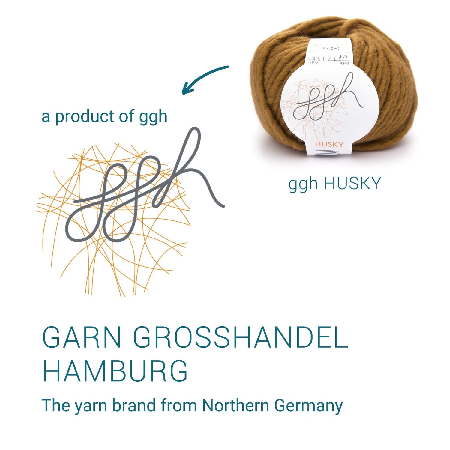 ggh Husky Box | 300g Set (6x50g) – 044 – Curry - ggh Wolle