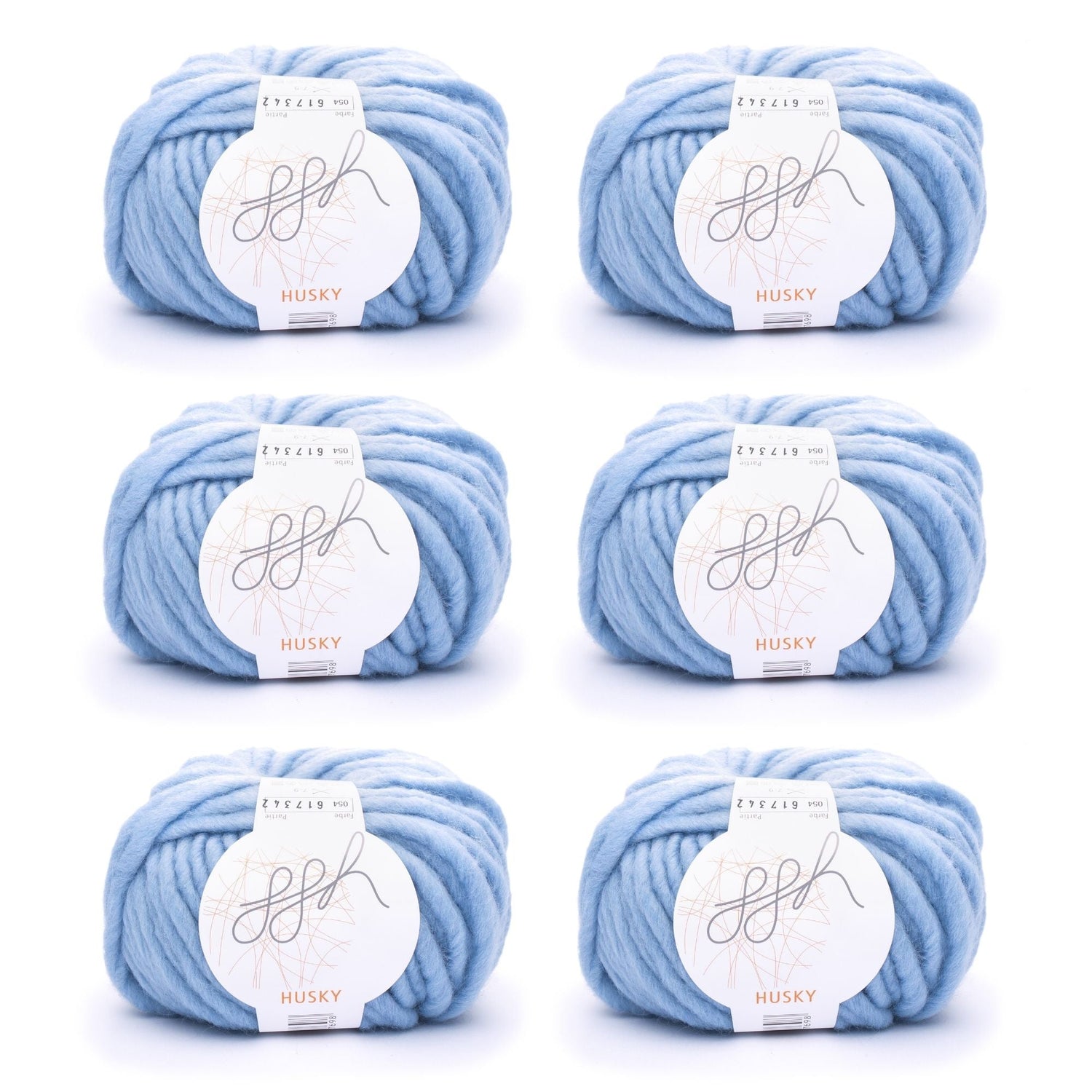 ggh Husky Box | 300g Set (6x50g) – 054 – Aquablau - ggh Wolle