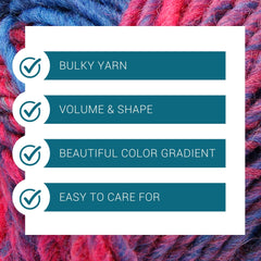 ggh Joker Box | 300g Set (6x50g) | 029 - Magenta - Blau meliert - ggh Wolle