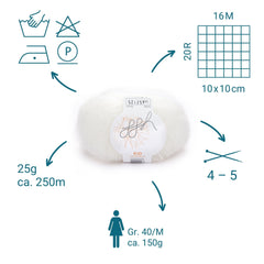 ggh Kid Box | 150g Set (6x25g)| 103 - Weiß - ggh Wolle