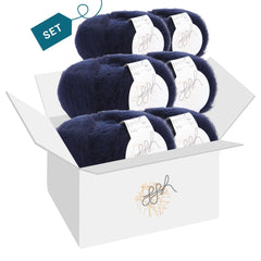 ggh Kid Box | 150g Set (6x25g)| 107 - Tiefes Kobalt - ggh Wolle