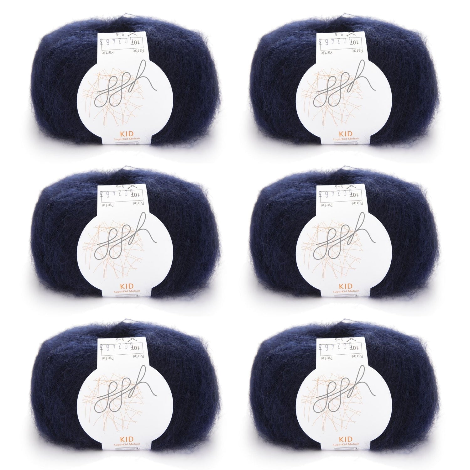 ggh Kid Box | 150g Set (6x25g)| 107 - Tiefes Kobalt - ggh Wolle